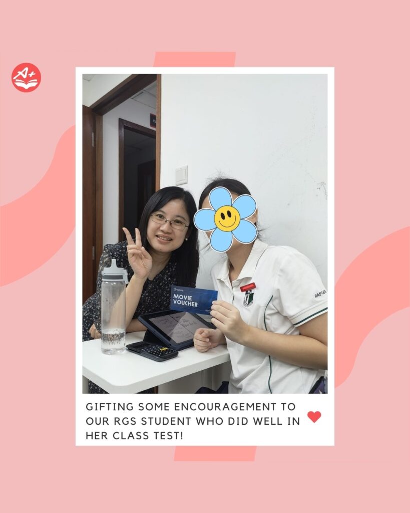 Gift voucher reward for RGS IP student doing well in a Math class test
