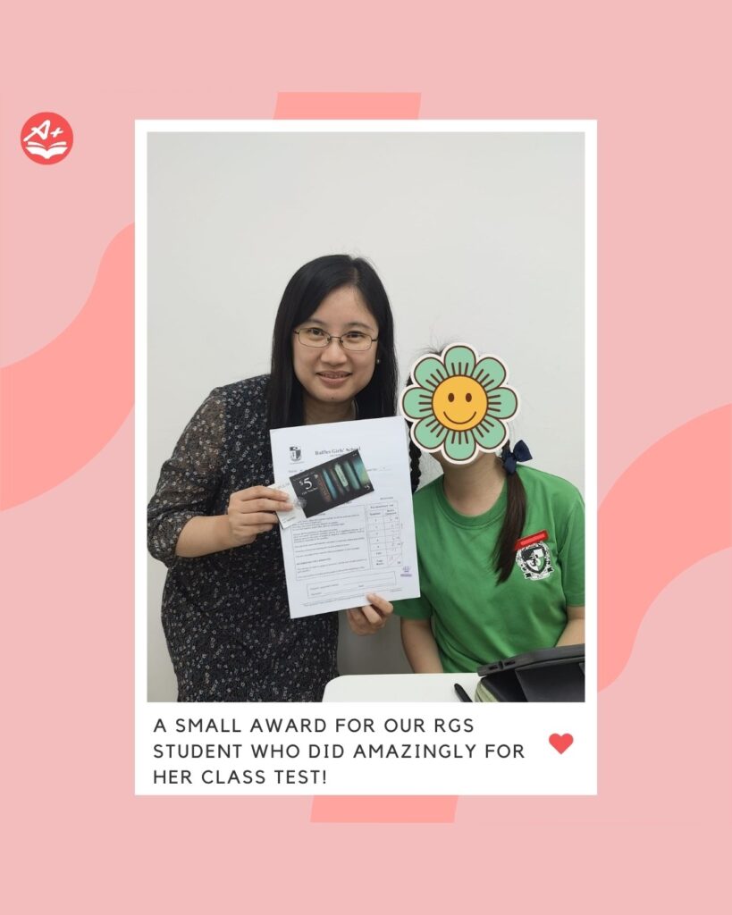 RGS IP Math class test reward showing score of 28 marks