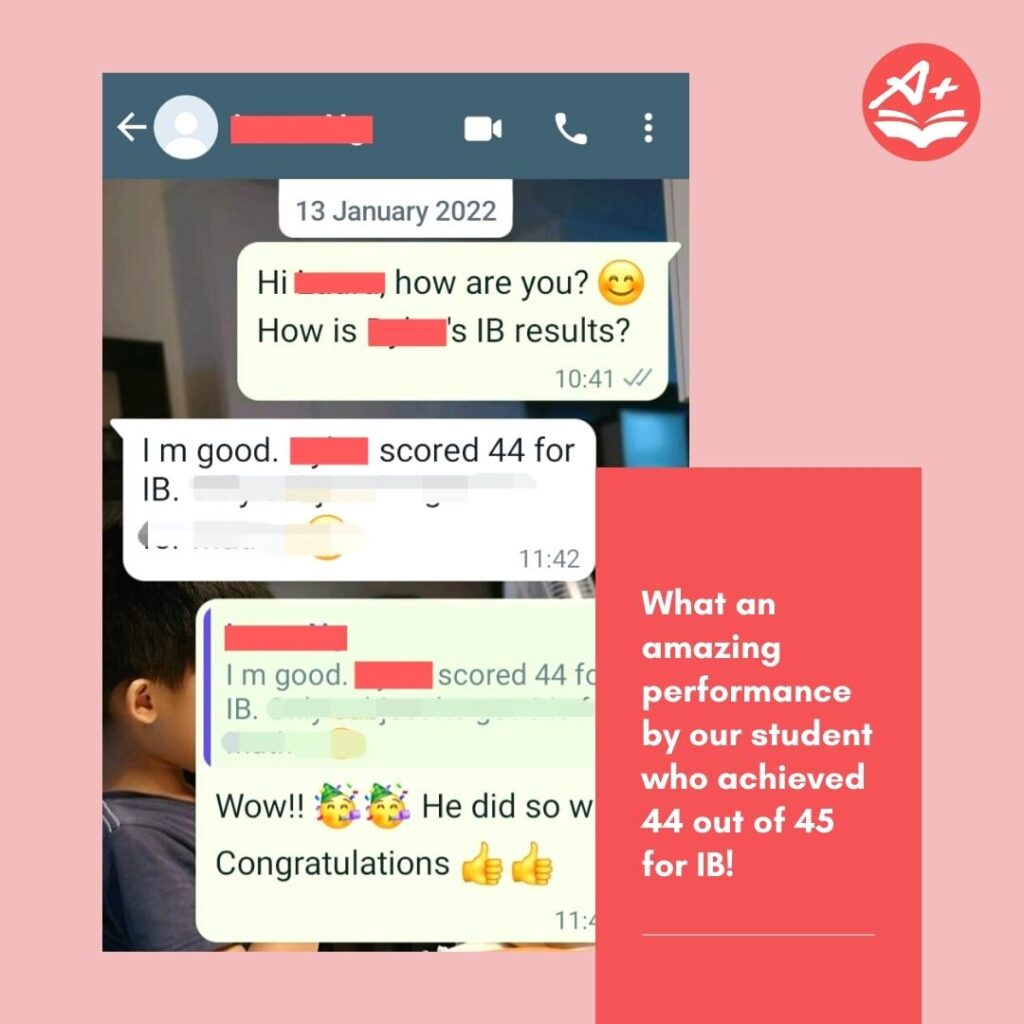 Future Academy student achived 44 out of 45 in IB